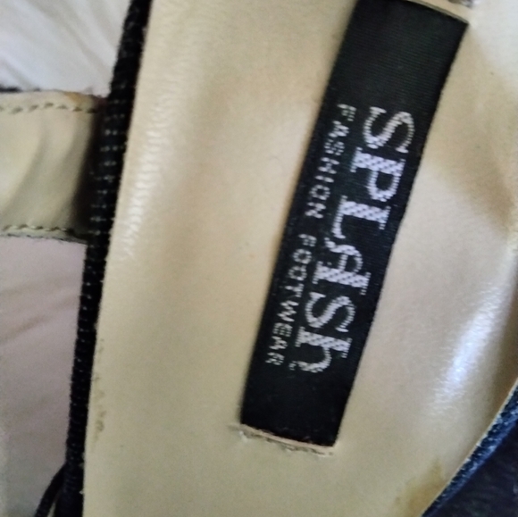 Splash Retro Style denim platform sandals - Picture 14 of 14